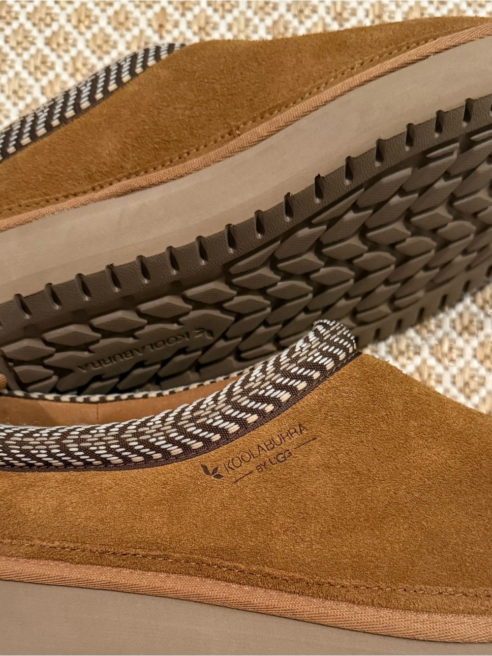 Koolaburra Tan Suede Slip-On Platform Loafers